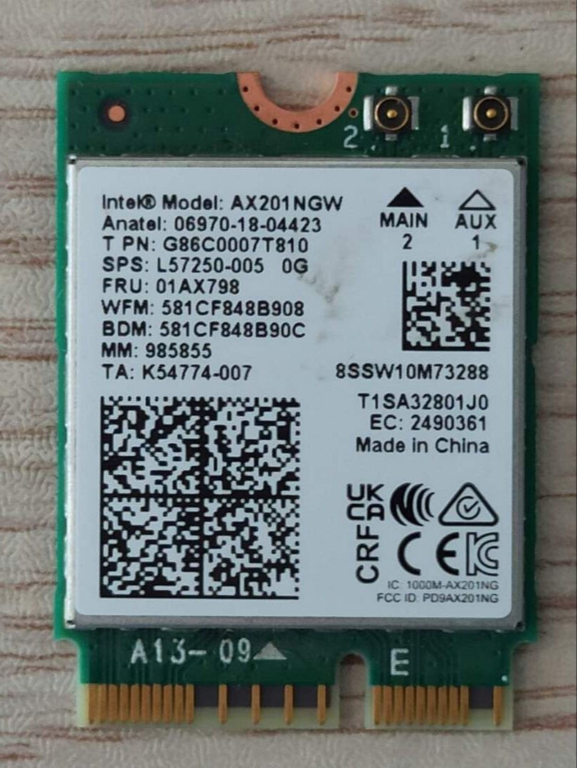 Excalibur G870 Ağ Kartı AX201NGW L57250-005