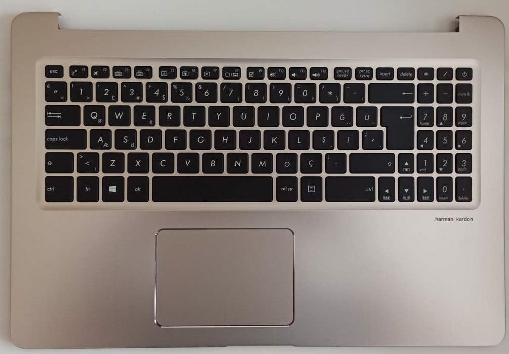 @ORIGINAL  Asus N850 ÜST KASA N580VD X580 X580VD M850 M580VD Üst Kasa + Klavye