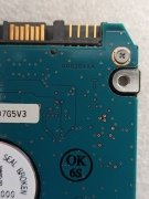 Arızalı Harddisk 250GB Toshiba MK2565GSX HDD2H84 D G002641 A