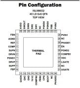 ISL9860 ISL98602 ISL98602IRAAZ Entegre - Devre / QFN-40 Chipset