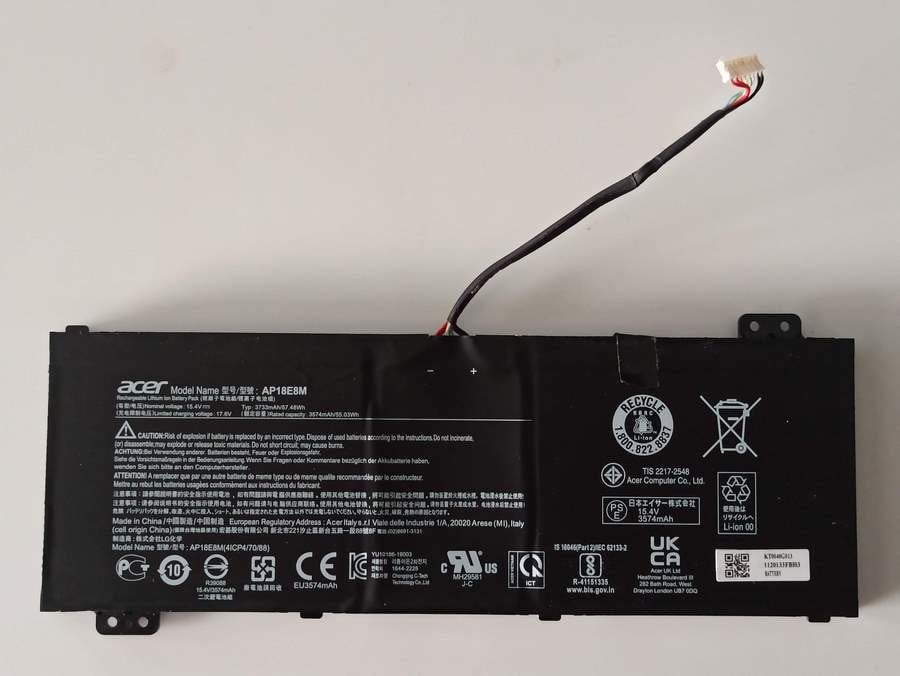 @ORIGINAL Acer Nitro 5 BATARYA N20C1 AN515-55-58Q1 BATARYA AP18E8M 3574 mAh
