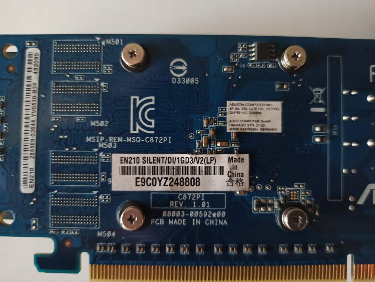 ASUS EN210 SILENT/DI/1GD3/V2 (LP) NVIDIA GeForce 210 1 GB