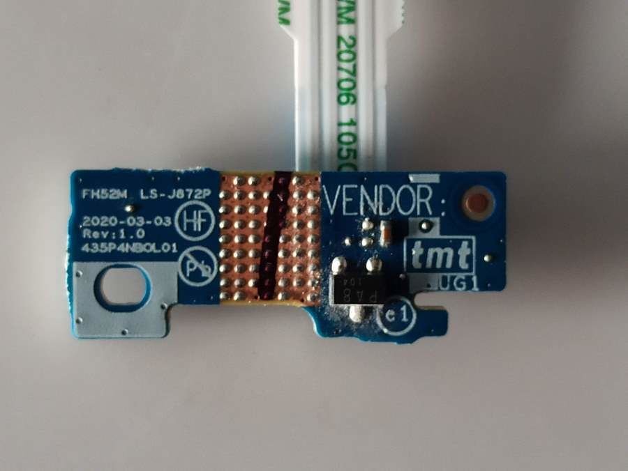 @ORIGINAL Acer Nitro 5 LS-J872P NBX00020V00 ACER POWER BUTTON BOARD AN515-55-58Q1 POWER BOARD