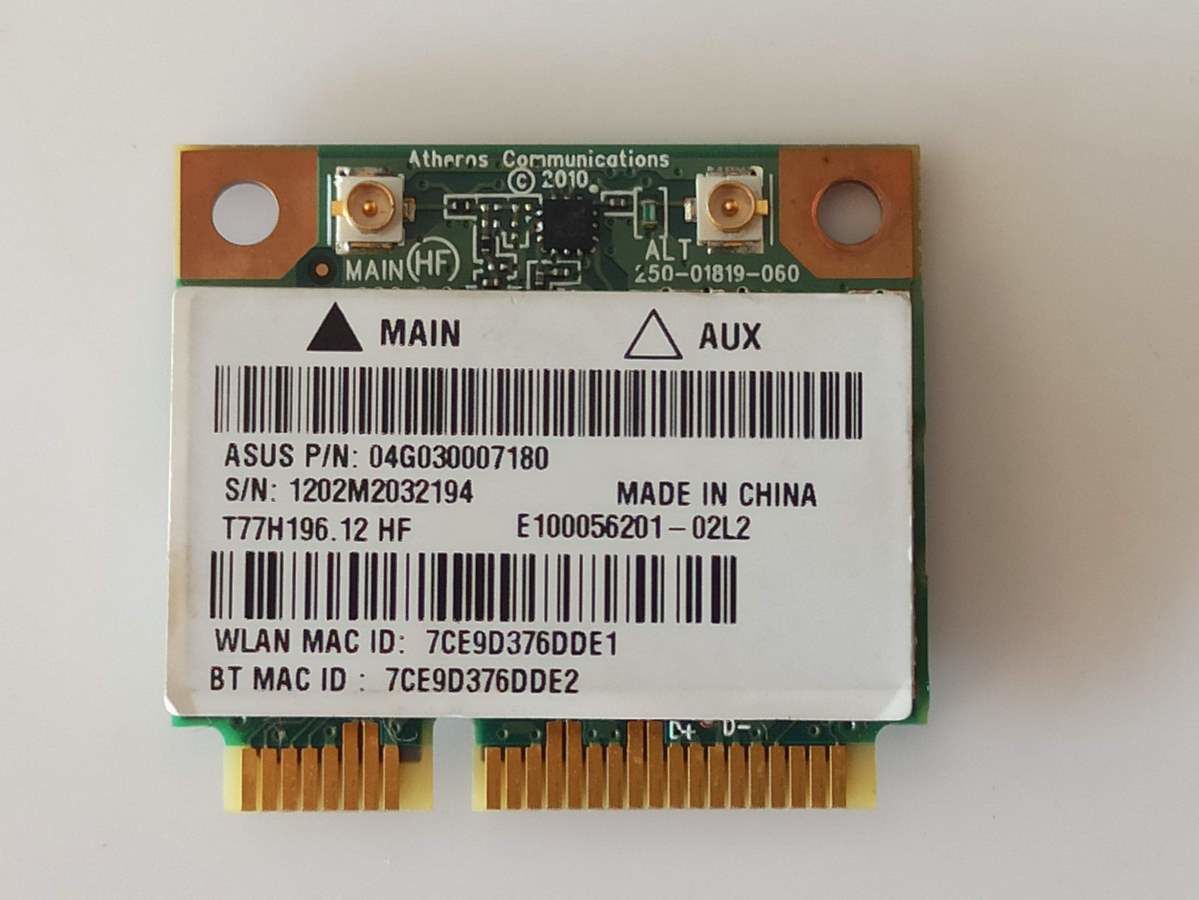 @ORIGINAL ASUS X54H WIRELESS K54HR WIRELESS 04G030007180 AR5B195