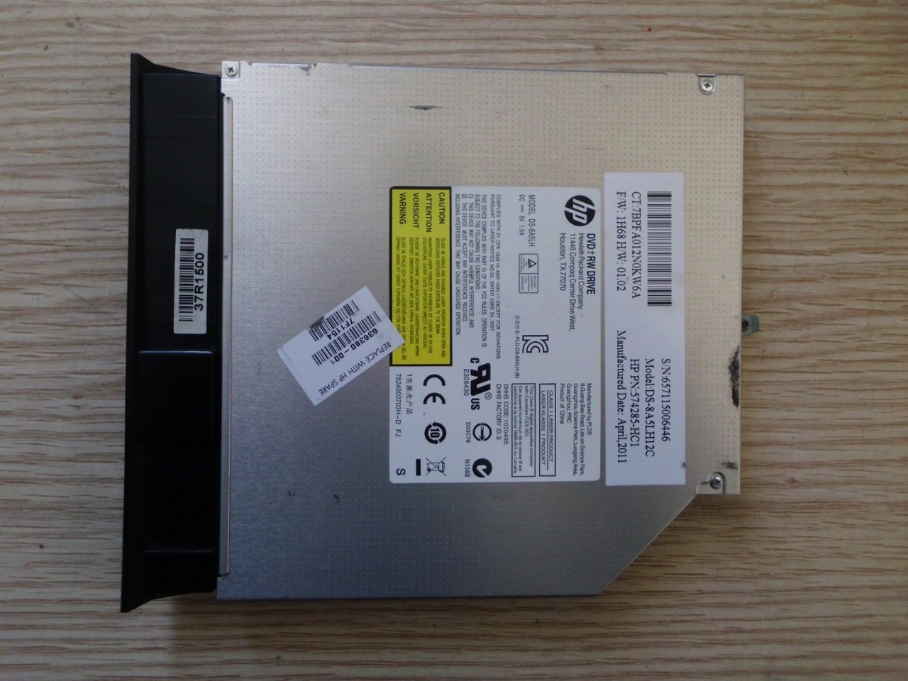 @ORIGINAL G6-1185et DVD DS-8A5LH12C DS-8A5LH 636379-001 636380-001