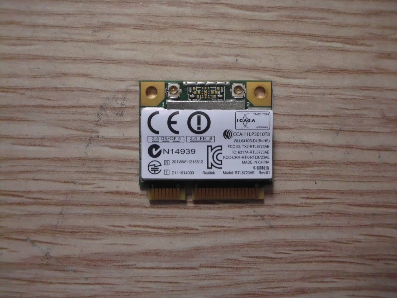 @ORIGINAL TOSHIBA C855 AĞ KARTI RTL8723AE RTL8723 C850 WIRELESS