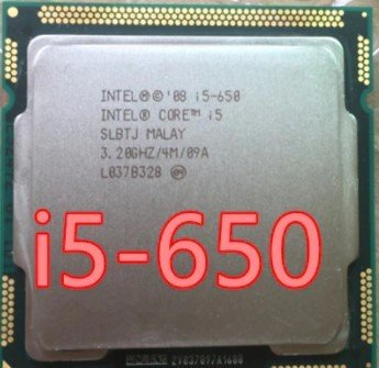 Intel® Core™ i5-650 SLBTJ İşlemci 1156 4M Önbellek, 3,20 GHz
