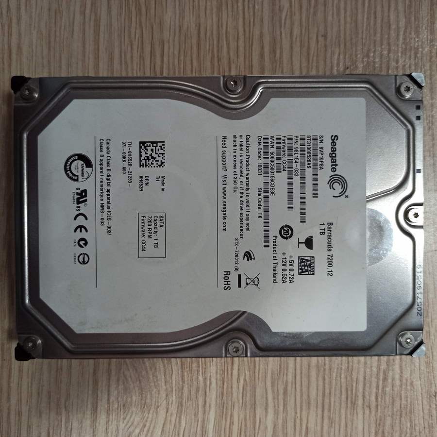 Arızalı Harddisk 1TB Seagate ST31000528AS 9SL154-033 100535537 Rev A