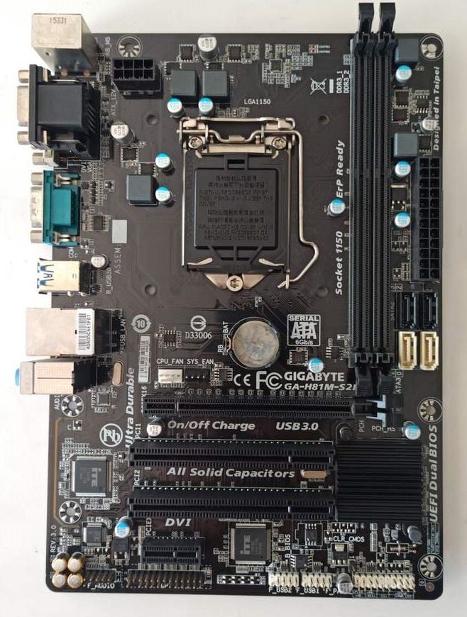 GIGABYTE GA-H81M-S2PV  REV 3.0 1150 ANAKART