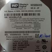 Arızalı Harddisk 500GB WD WD5000AVDS 73U7B1 2060-771640-003 REV A