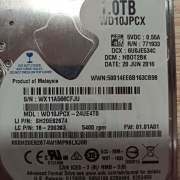 Arızalı Harddisk 1 TB WD WD10JPCX 24UE4T0 2060-771960-000 REV A