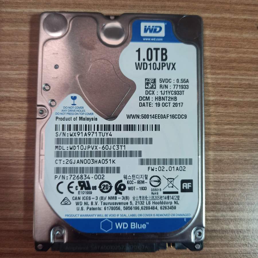 Arızalı Harddisk 1 TB WD WD10JPVX 60JC3T1 2060-771960-000 REV A