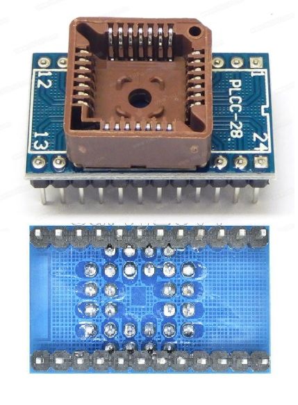 @ORIGINAL PLCC28 to DIP24 adaptör TL866CS, TL866A, RT809H vb. programlayıcılar için