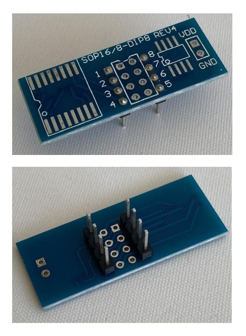 @ORIGINAL Sop16/8 to Dip8 Rev4 adaptör TL866CS, TL866A, RT809H vb. programlayıcılar için