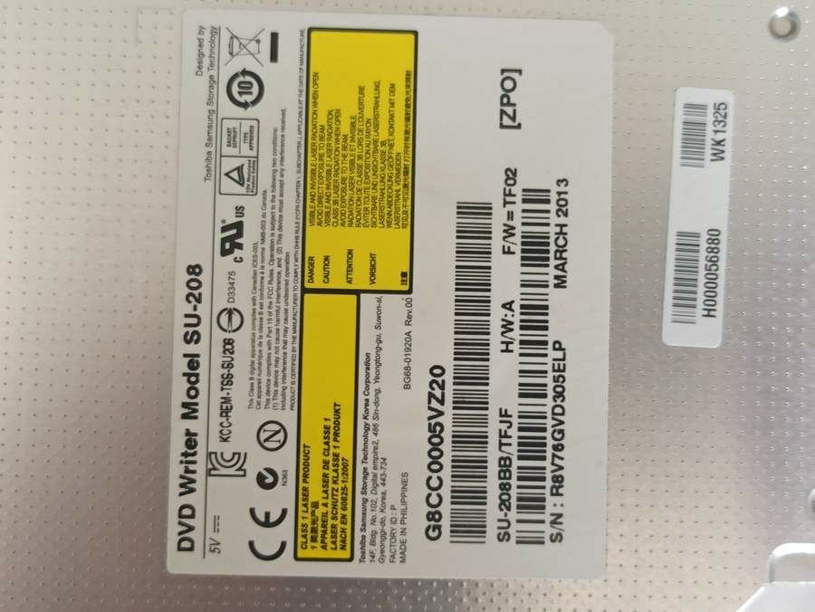 @ORIGINAL TOSHIBA C55-A DVD WRITER SU-208BB/TFTJ