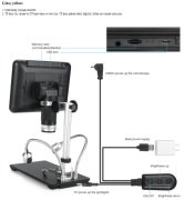Andonstar 7 inç FHD ekran 3D dijital mikroskop AD207 1080P HD sensör SIFIR KUTULU