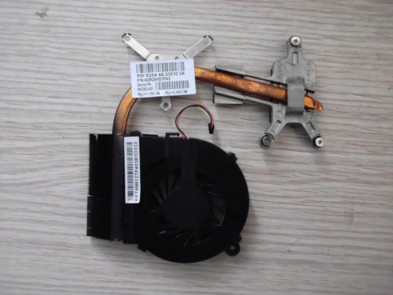 @ORIGINAL G6-1000ST FAN G6-1000 BAKIR BLOK 643363-001