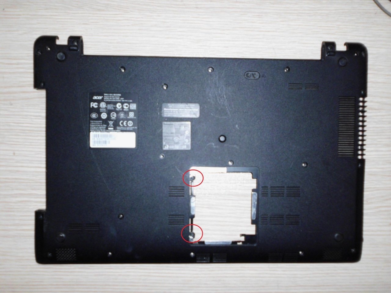 @ORIGINAL Acer Aspire V5 551 ZRP Alt Kasa  Bottom Case ** Açıklama