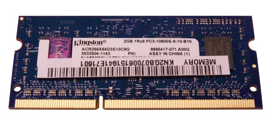 Kingston 2 Gb Ram PC3-10600S-9-10-B10 ACR256X64D3S13C9G