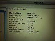 ibook G4 PowerBook A1055 6,5 ANAKART 820-1646-A