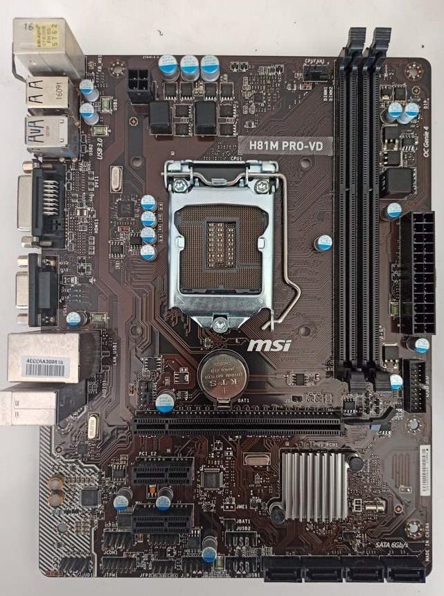 MSI H81M PRO-VD Intel H81 Soket 1150 DDR3 1600MHz USB 3.0 DVI
