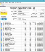 Arızalı Harddisk 750GB Toshiba MQ01ABD075 G003138A