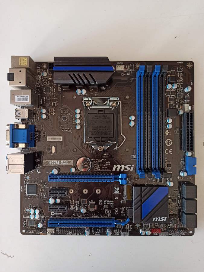 MSI H97M-G43 Intel H97 Soket 1150 DDR3 1600Mhz HDMI&DVI&DP Anakart