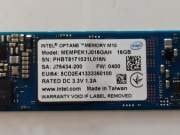 Intel Optane Memory M10 SSD MEMPEK1J016GAH 16GB PCIe M.2 2280 3.0 3D Xpoint NVMe