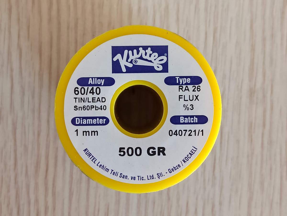 KURTEL LEHİM TELİ 60/40 Sn60Pb40 1.00mm 500 GR 1.00 MM