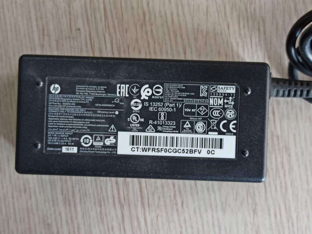 @ORIGINAL HP ADAPTÖR TPC-CA58 849650-002 A065R08CH