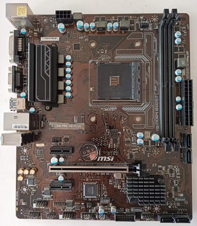 MSI B350M PRO-VD PLUS Amd B350 Soket AM4 DDR4 3200(OC) Anakart