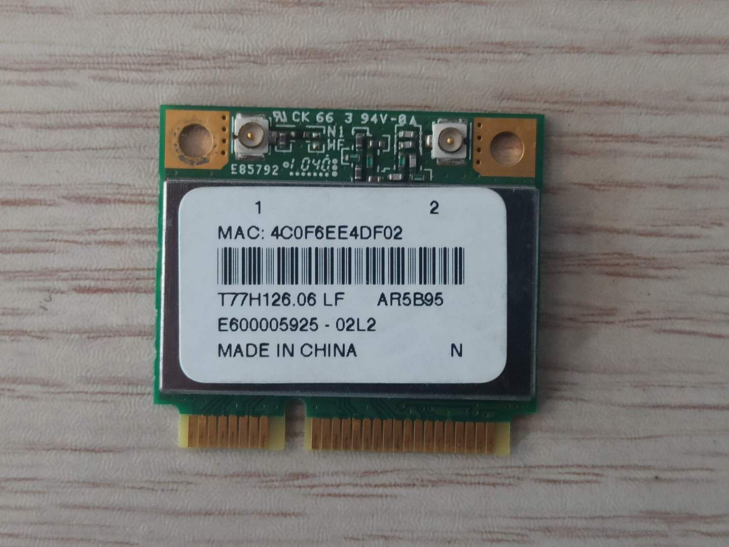 Sony PCG-61611M 61611M Ağ Kartı AR5B95