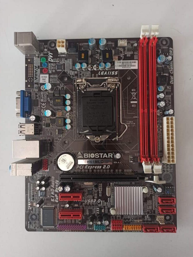 @ORIGINAL BIOSTAR H61MLC VER 6.1 1155 ANAKART DDR3