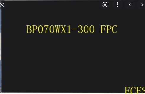BP070WX1-300 FPC Lcd Ekran Tablet iç Ekranı