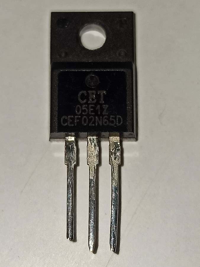 CEF02N65D 650V 6.9Ω 2A TO-220F Mosfet