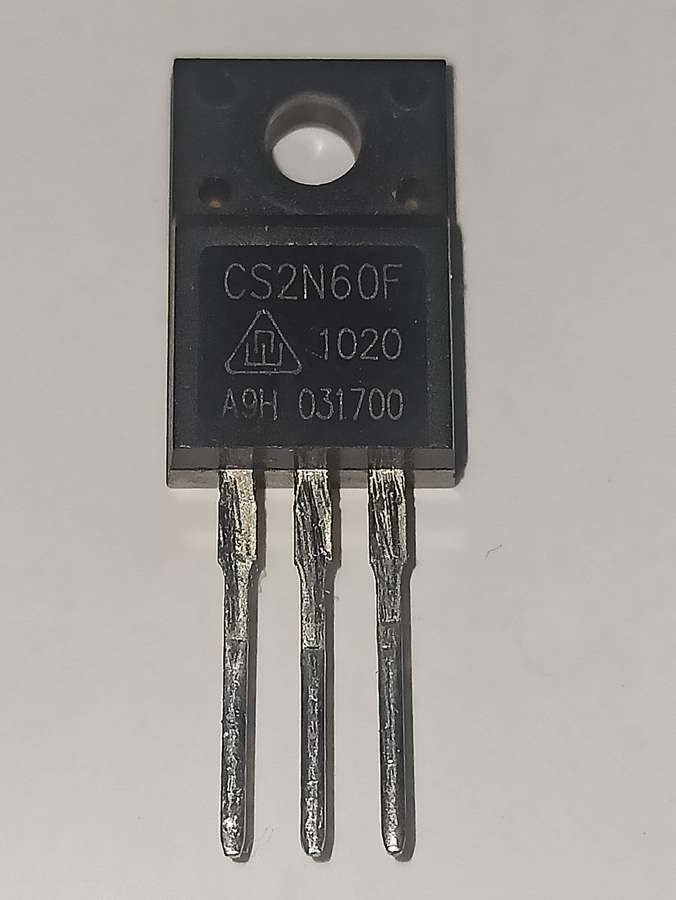 CS2N60F 600V 4.6Ω 2.1A TO-220F Mosfet