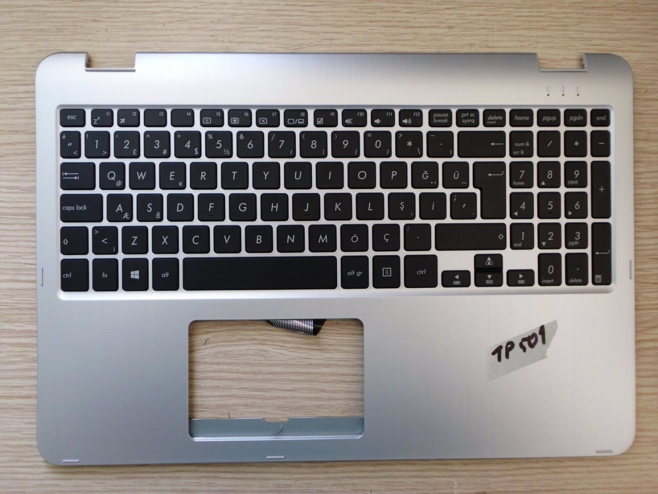 @ORIGINAL SIFIR Asus TP501 ÜST KASA TP501U TP501UA ÜST KASA TP501UB TP501UQ R518UA Üst Kasa Klavye 3BBKATCJN10