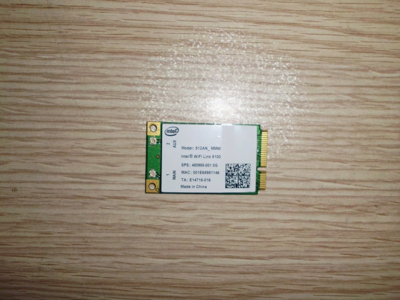 @ORIGINAL ACER 5739G WIRELESS 5739 AĞ KARTI 512AN_MMW INTEL WIFI LINK 5100