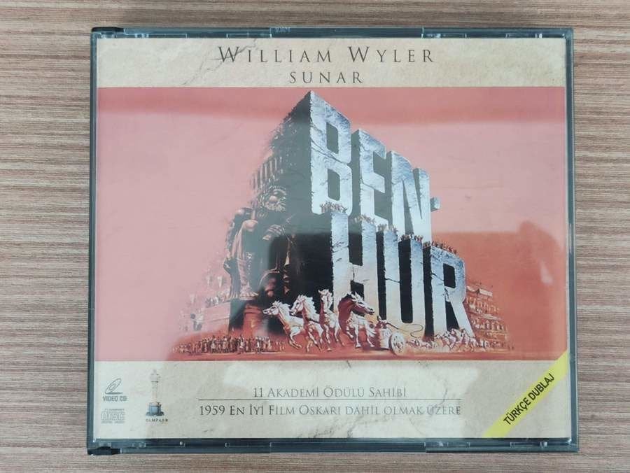 @ORIGINAL BEN HUR VCD FİLM 3 CD TÜRKÇE DUBLAJ WILLIAM WYLER