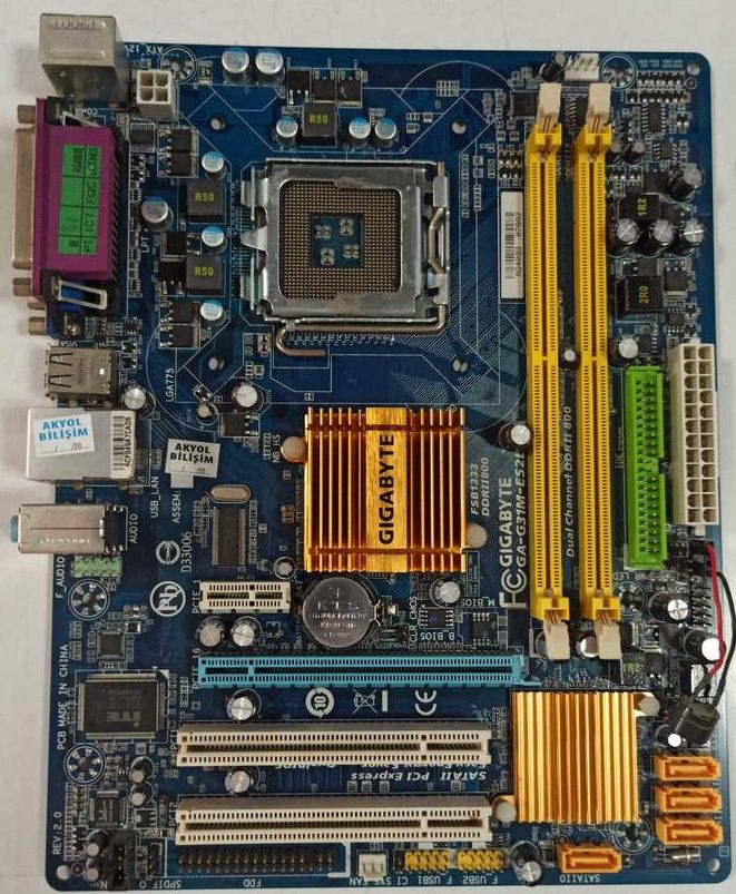GIGABYTE GA-G31M-ES2L 775 PIN DDR2 ANAKART VERSIYON 2.0