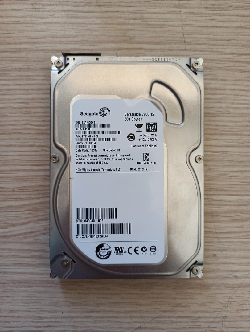 Arızalı Harddisk Seagate ST3500413AS 9YP142-022 100535704 REV C
