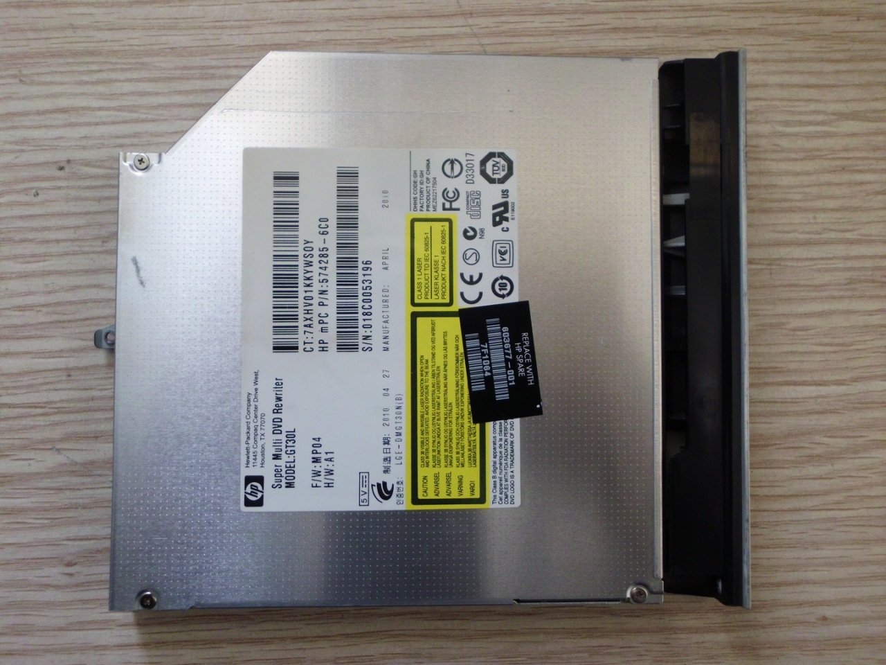 @ORIGINAL dv6-3028st DVD WRITER 603677-001 GT30L