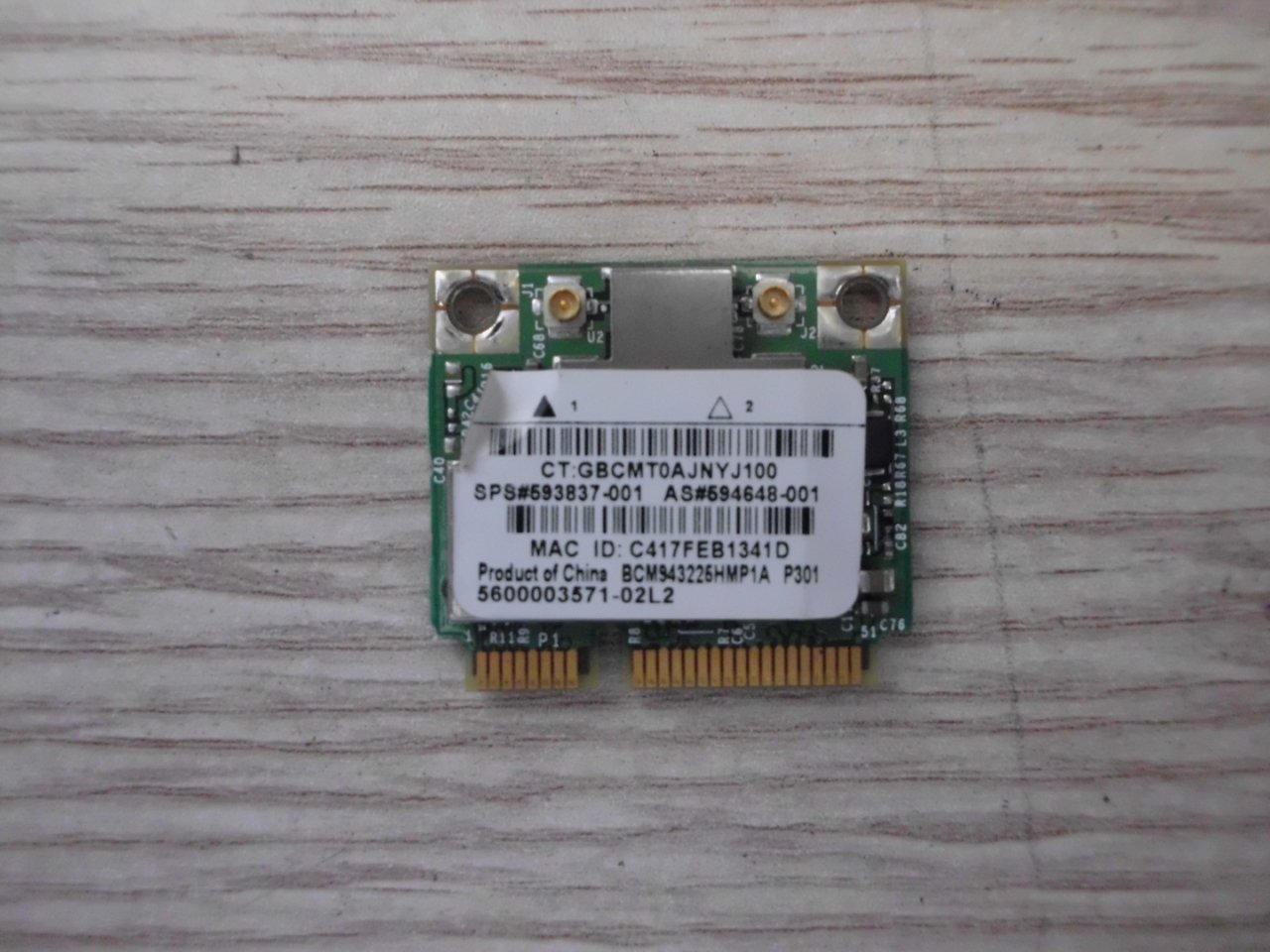 @ORIGINAL dv6-2134et WIRELESS dv6-2134et AĞ KARTI 594648-001 BCM943225HM