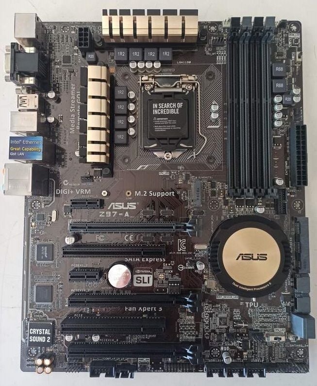 ASUS Z97-A Intel Z97 Soket 1150 DDR3 3200MHz(O.C.) Anakart