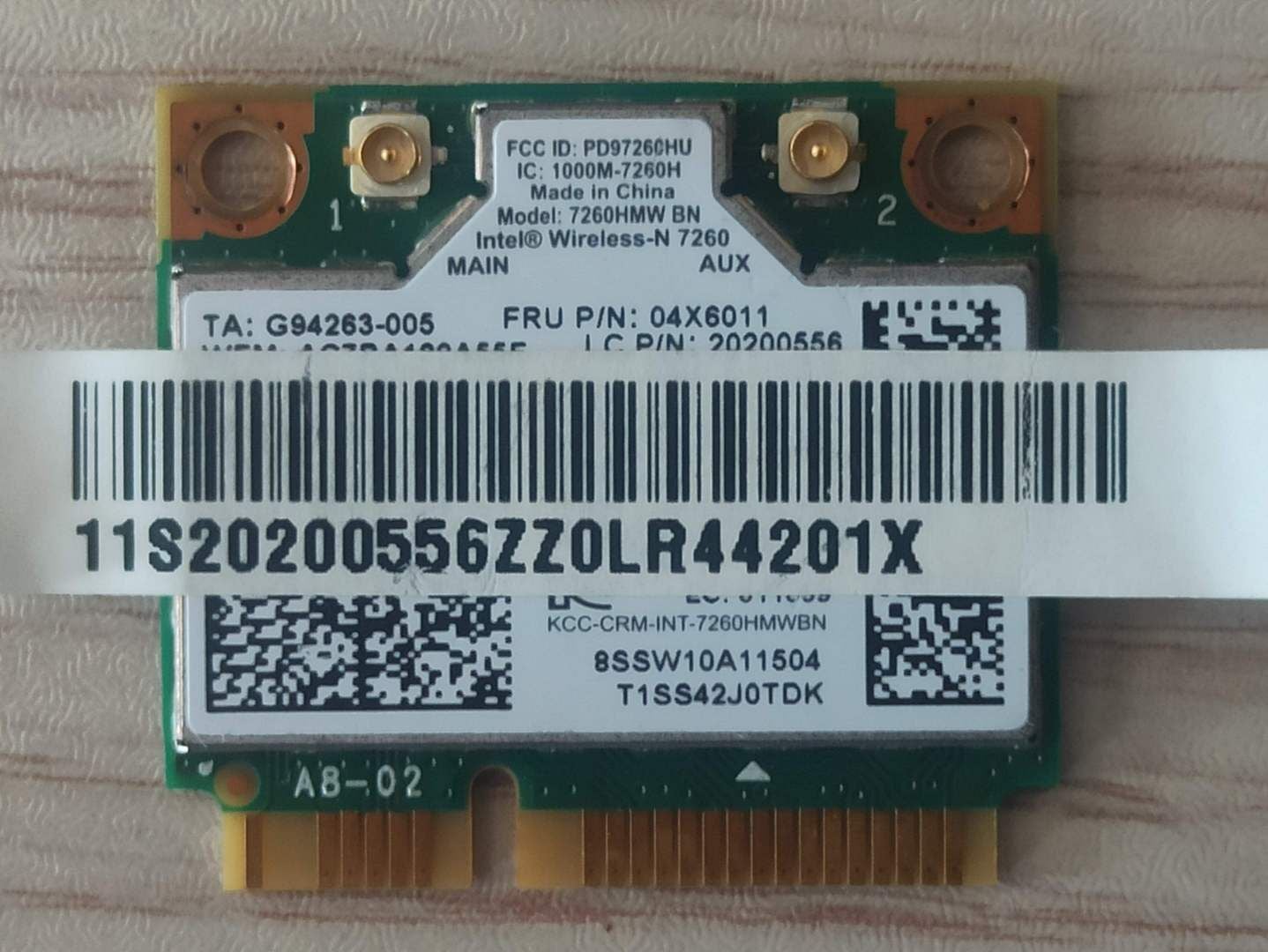 Lenovo IdeaPad U530 Touch Ağ Kartı 7260HMW Wireless-N 7260