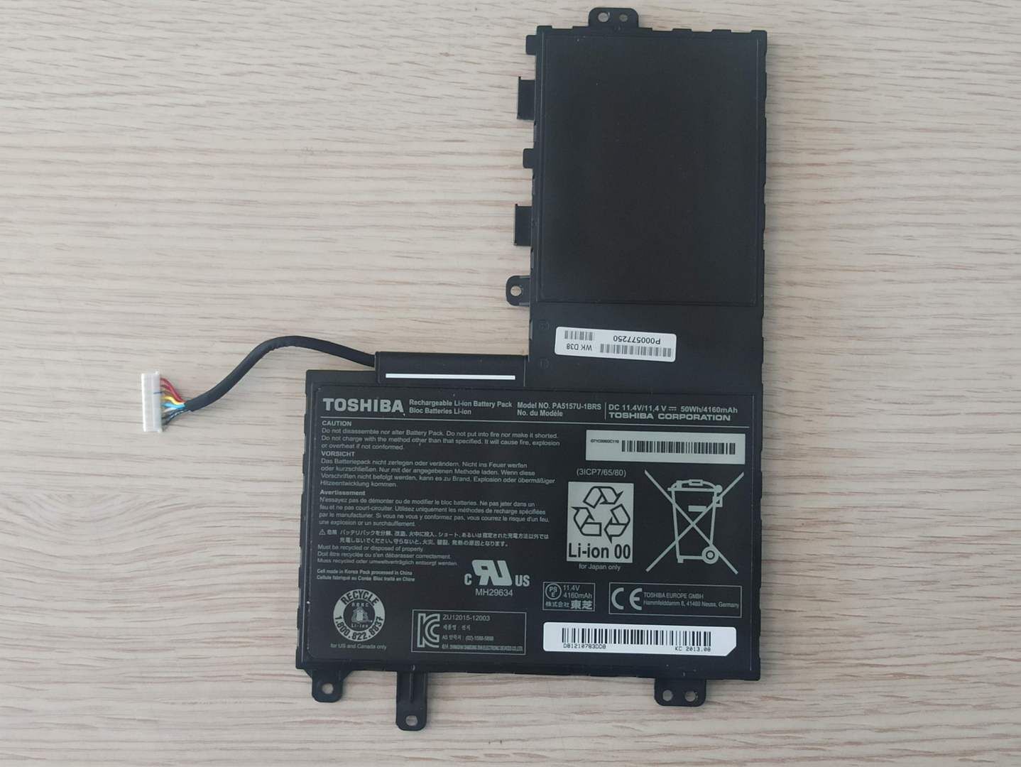 Toshiba M50T-A Batarya PA5157U-1BRS