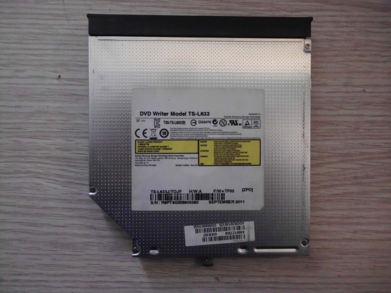@ORIGINAL Toshiba C660 DVD WRITER TS-L633