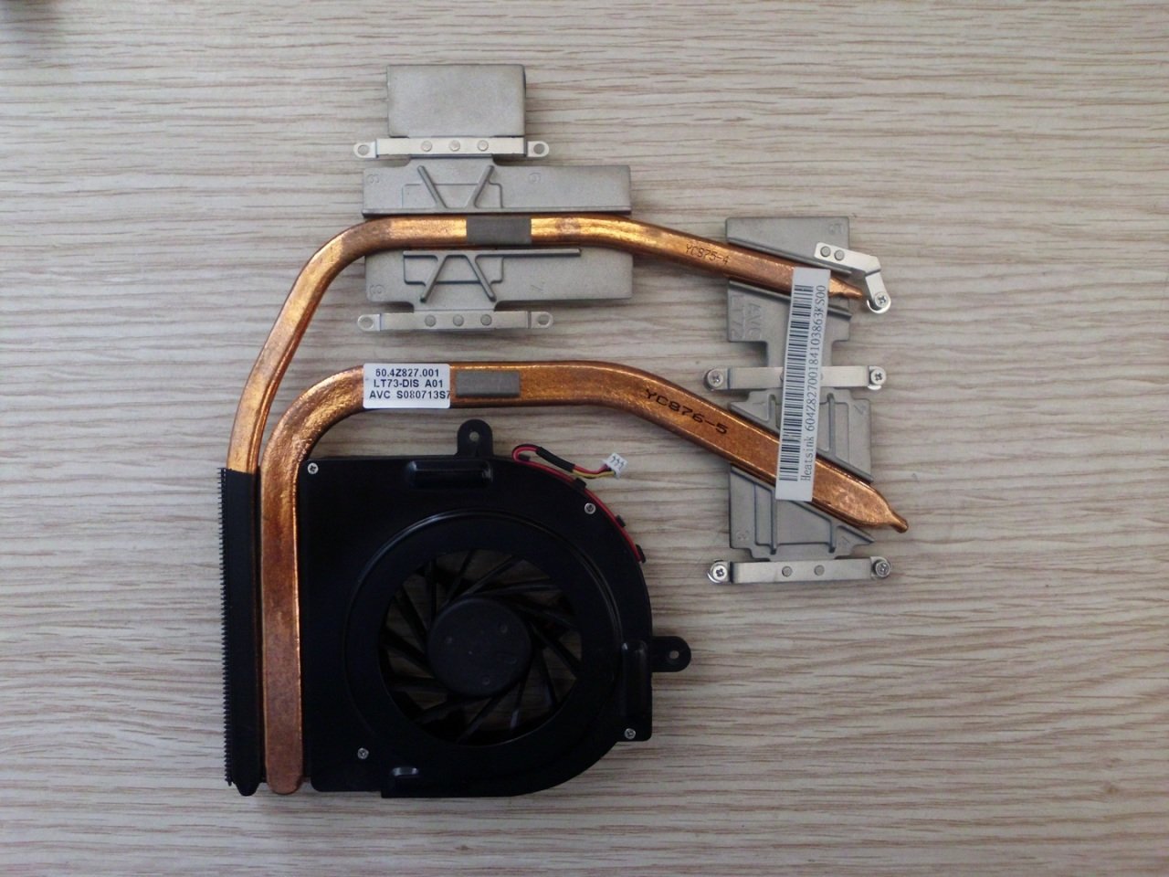 @ORIGINAL Lenovo IdeaPad Y730 Soğutucu Bakır + Fan BAKA0815T5H