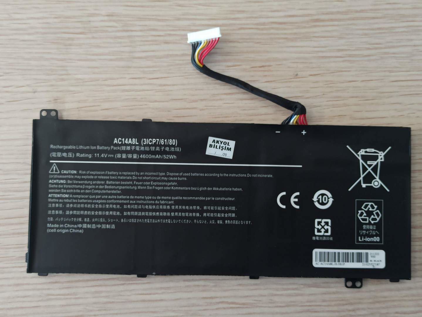 Acer Aspire V Nitro VN7-791G Batarya AC14A8L