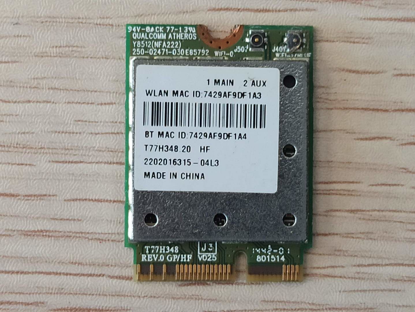 Acer Aspire V Nitro VN7-791G Ağ Kartı Atheros QCNFA222
